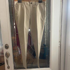 Amazon Essentials Classic Pants Men's 33x29 Tan Chino / Khaki Cotton Blend